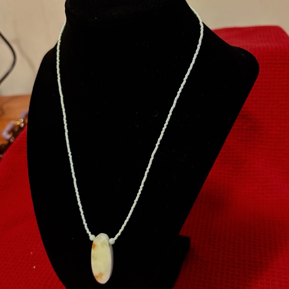 Elegant Beaded and Stone Necklace